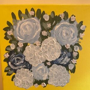 Acrylic flower painting